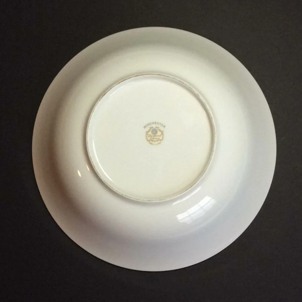 Winchester diamond china bowl flower pattern Japan
